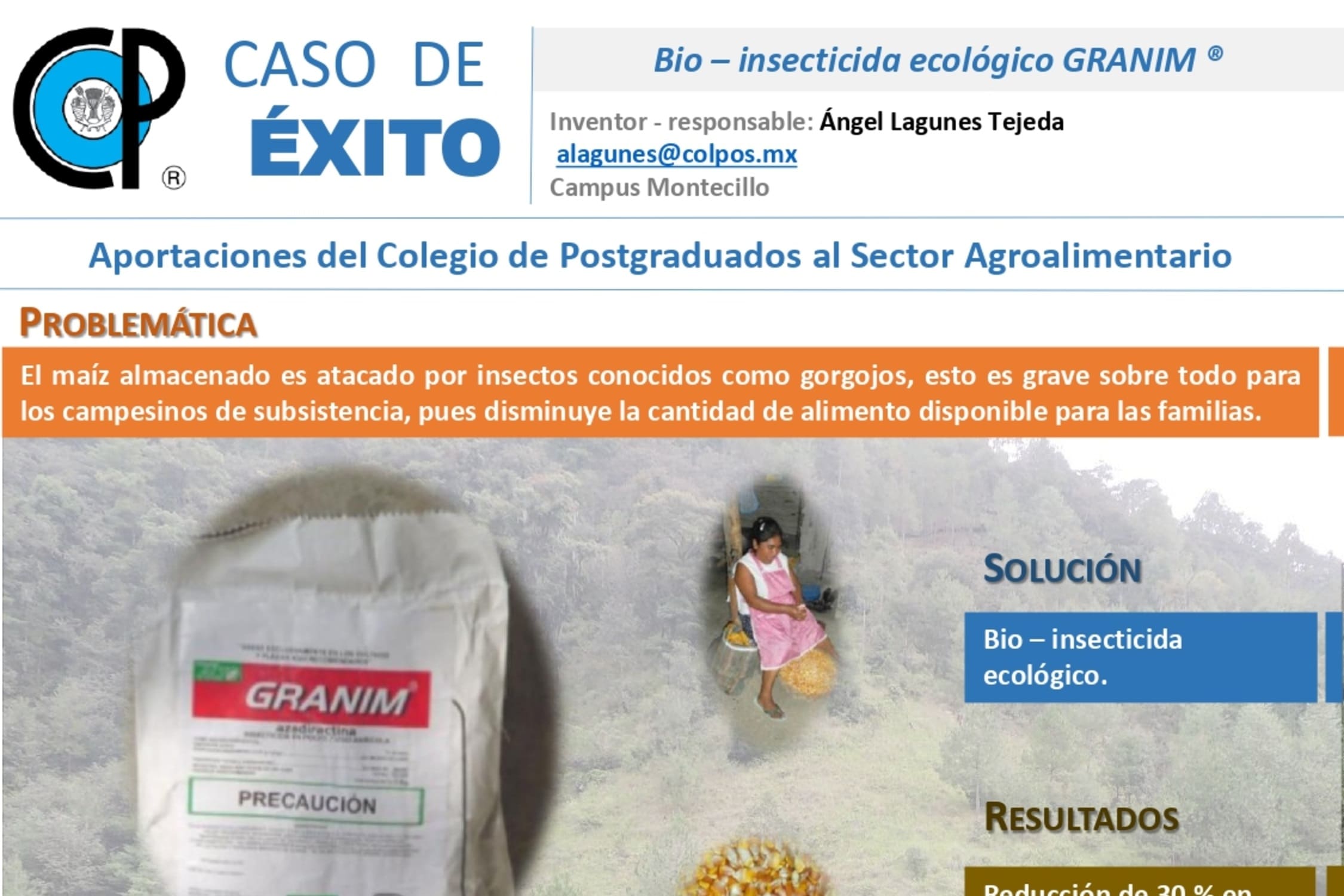 Bio - Insecticida ecológico GRANIM.