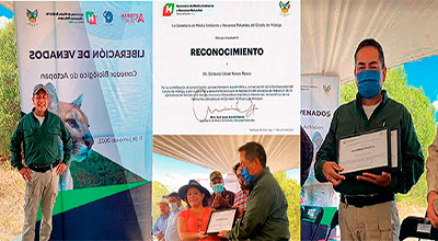 Recibe académico del campus san luis potosí del colegio de postgraduados reconocimiento por el proyecto corredor biológico de actopan, hidalgo